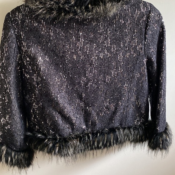 Giambattista Valli for impulse fur and sequin coat size xs - Picture 5 of 6